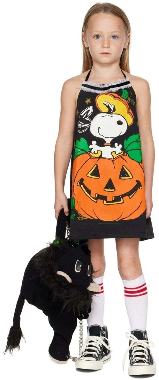 Mimi Wade Salem Dress US 6-7Y EU 122 Girls Black Snoopy SSENSE Exclusive $360